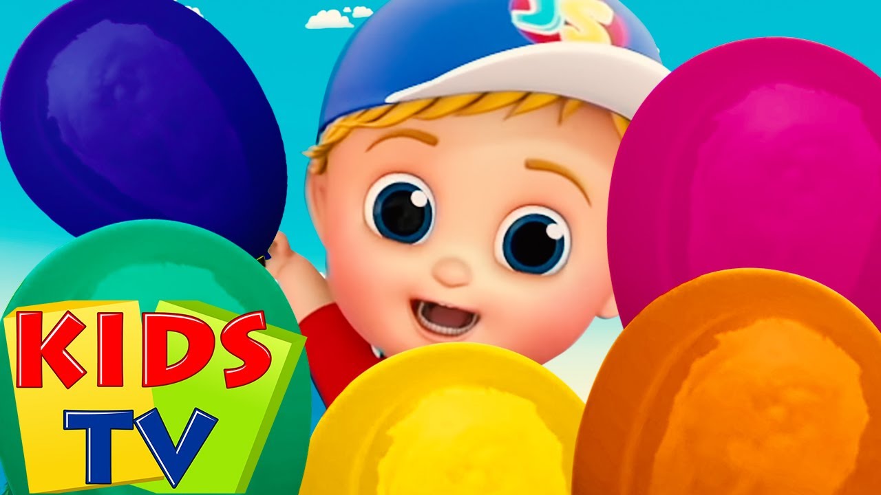 Balloon Song for Kids & Children | Nursery Rhymes & Baby Songs | Cartoon  Videos - Kids Tv - YouTube