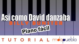 Así como David danzaba - Tutorial piano
