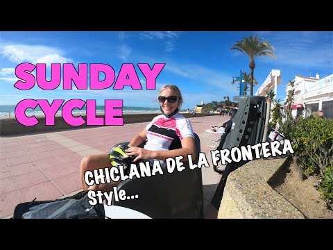 Cycling in Chiclana de la Frontera Woods & La Barrosa Beach in December