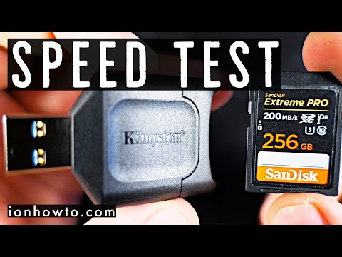 SanDisk Extreme Pro 200MBs Speed Test SD uhs-II Card Reader