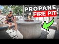 DIY Patio Gas Fire Pit Table