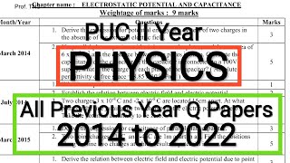 PUC II Year - Physics - All Previous Year Question Papers screenshot 5