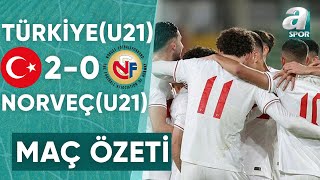 Türkiye (U21) 2-0 Norveç (U21) MAÇ ÖZETİ (UEFA U21 Avrupa Şampiyonası Elemeleri) / 21.11.2023