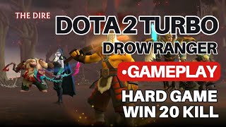 DOTA 2 TURBO DROW RANGER FULL GAMEPLAY HARD GAME