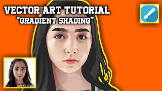 VECTOR ART TUTORIAL GRADIENT SHADING || INFINITE DESIGN