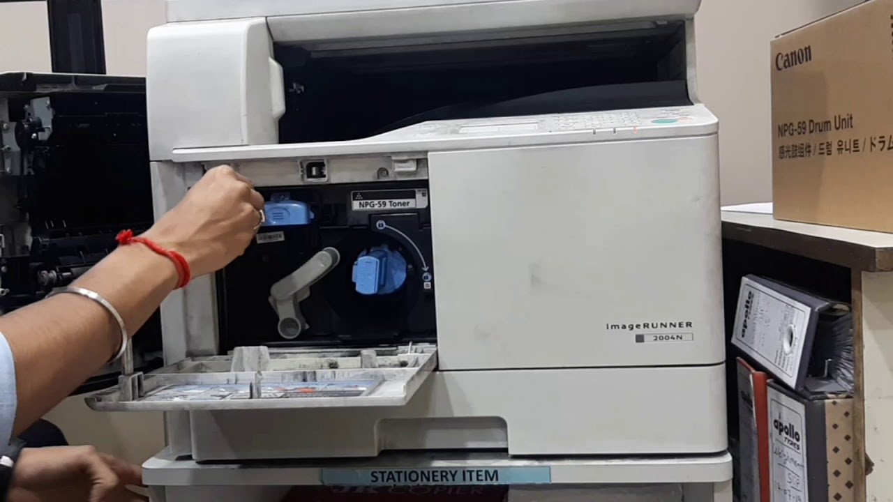 How To Change Drum In canon ir2004N printer