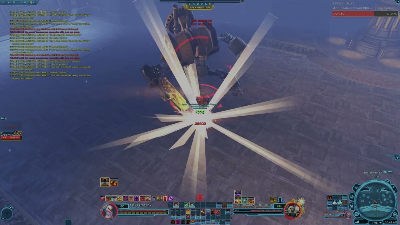 SWTOR 7.6.1d Annihilation Droid XRR 3 SM solo