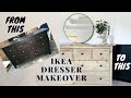 Bedroom makeover part 1| Ikea Hemnes Dresser Makeover