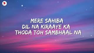 Sahiba song lyrics Aditya Rikhari 