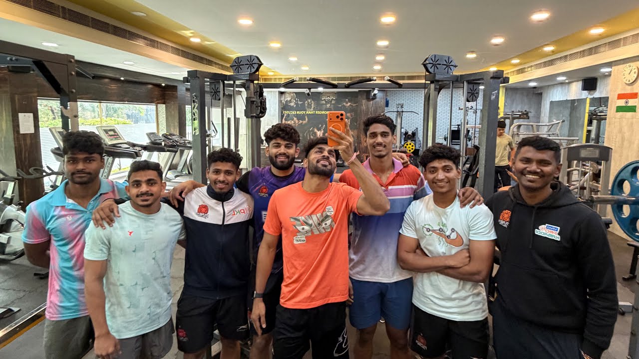 “Gym hamara adda 💪Team  Yuva paltan on fire 🔥 