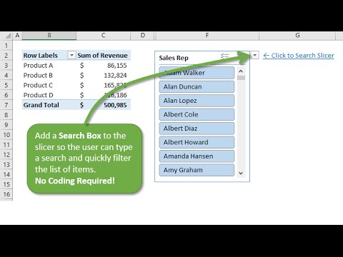 How To Add A Search Box To A Slicer In Excel - Learn How In This Quick Tutorial!