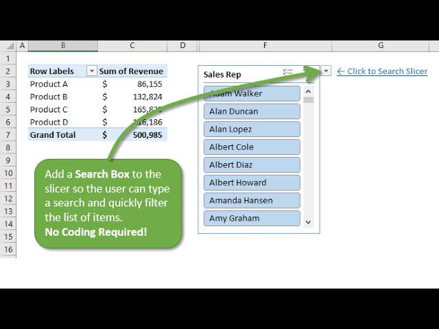 How? Ananiver Republic How to Add a Search Box to a Slicer in Excel - YouTube