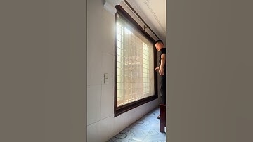 Cửa lưới chống muỗi kết hợp rèm tổ ong vách ngăn lạnh che ánh sáng xếp gọn #cualuoihaithi #nhadep