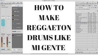 how to make a reggaeton beat on garageband