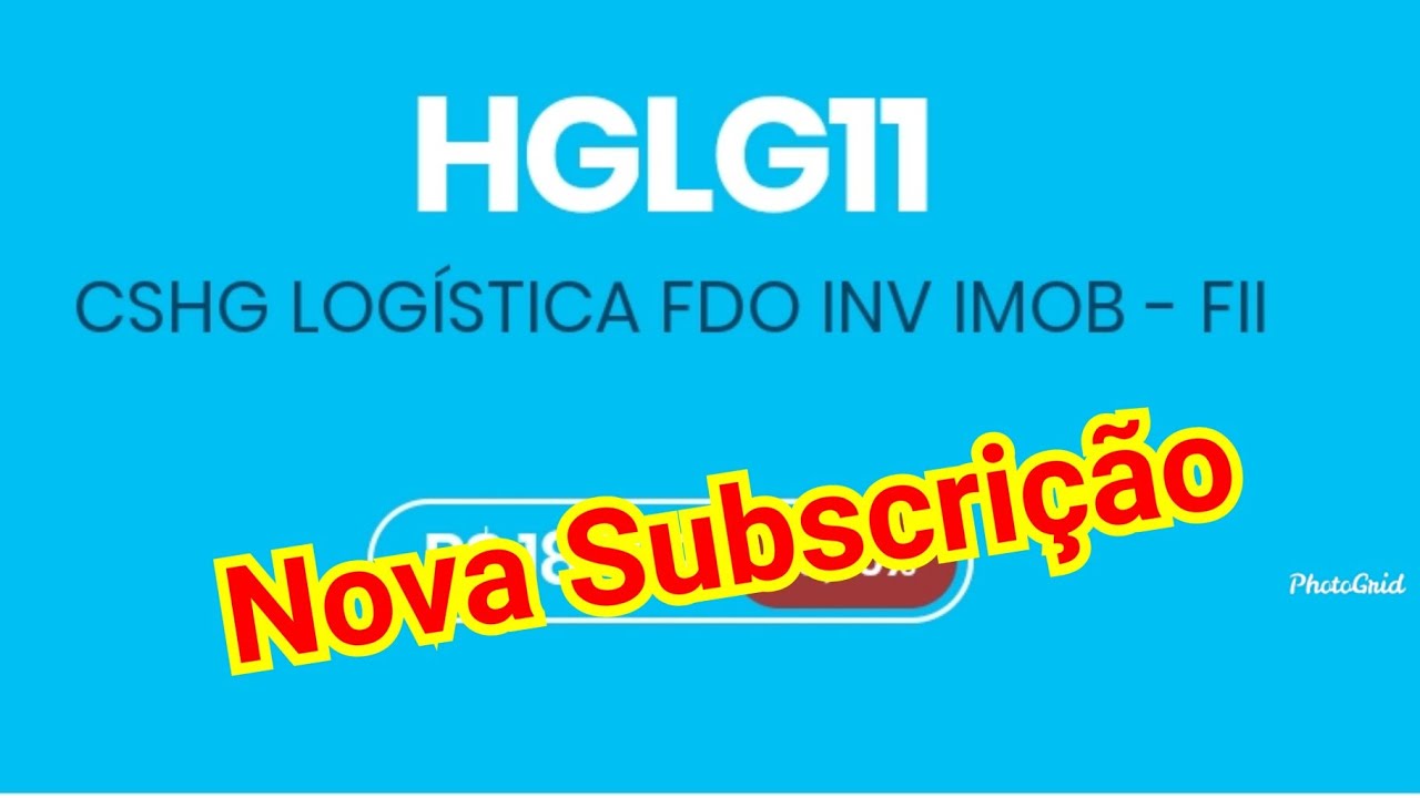 Proventos de Subscrição HGLG11 - Suporte Técnico e Sugestões