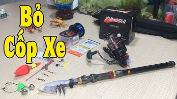 750k Cần Câu Máy Xịn - Bộ Cần Câu Rút Gọn Bỏ Cốp Xe Bộ Số 19- Giá bộ 2m4 750k