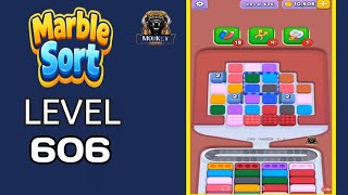 Marble Sort level 606 walkthrough solution