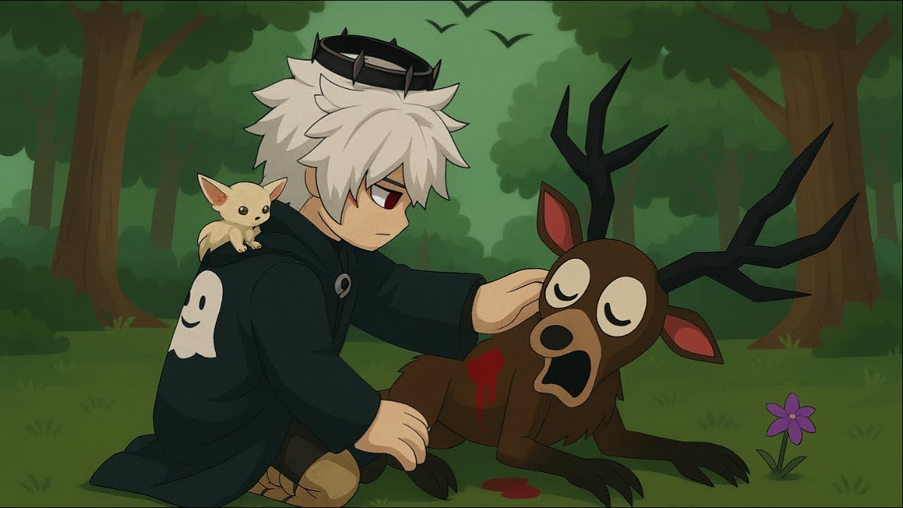 ساعدت الغزال المصاب في 99 ليلة في الغابة 😥