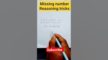 missing number//Short trick reasoning/ssc gd/police#reasoning #ytshorts #shorts