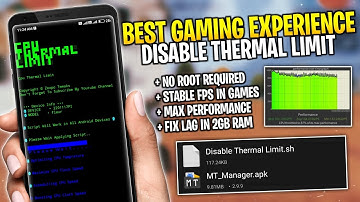 Disable Thermal Limit | Increase Gaming Experience | Fix Lag - No Root