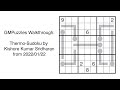 GMPuzzles - 2022/01/22 - Thermo-Sudoku by Kishore Kumar Sridharan