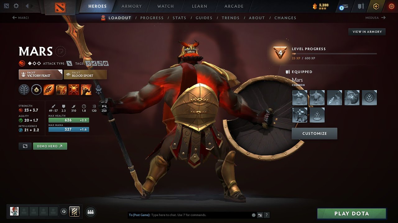 Dota 2 Gameplay: Turbo: Mars (No Commentary)