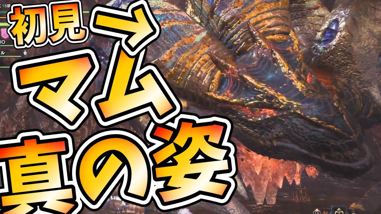 Mhw マム タロトの真の姿は金獅子 金トカゲ 初見で地獄の業火に焼かれて無事死亡ｗ モンハンワールド実況 Youtube