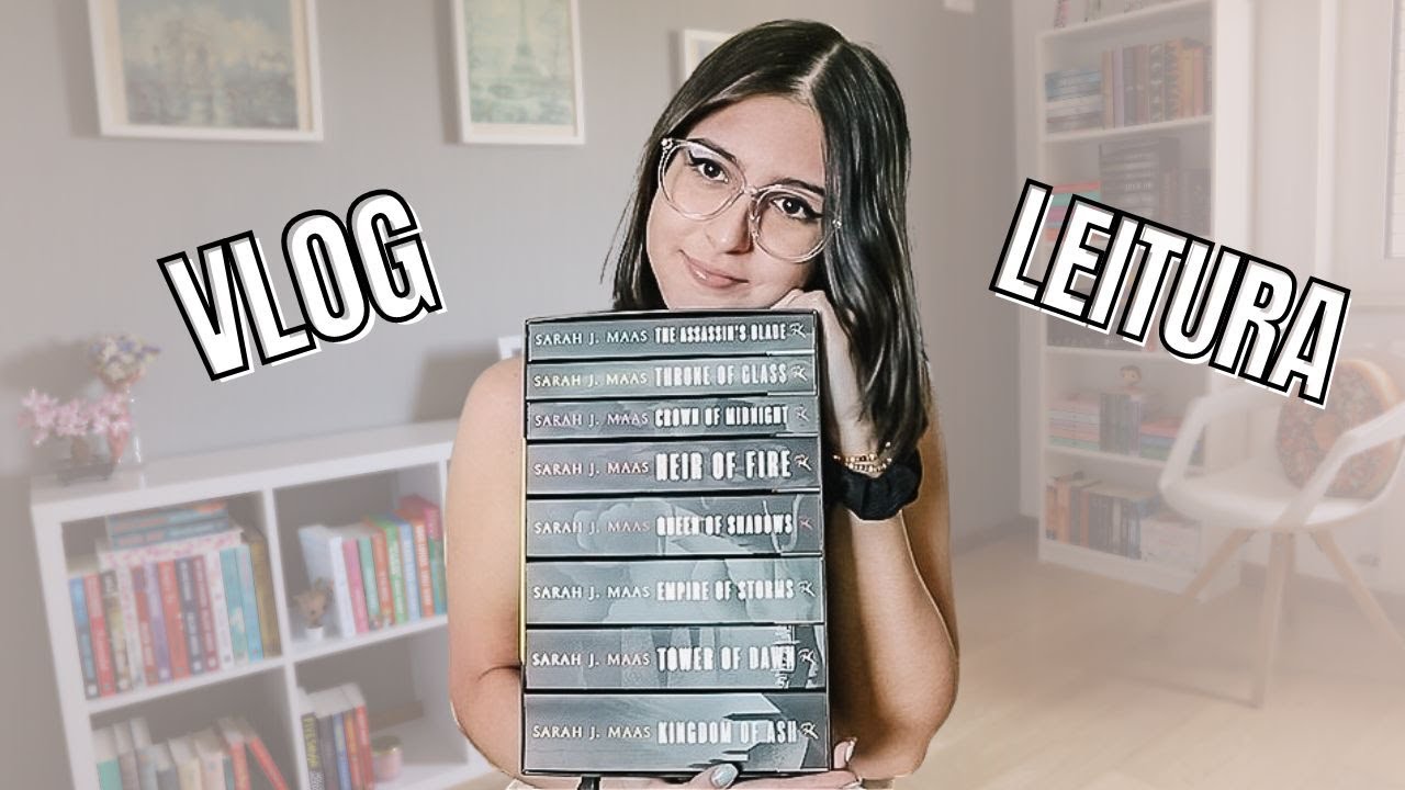 Li a saga Throne of Glass 🔥🦌 | Vlog Leitura 📚