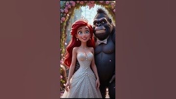 Disney Princess Love Story | Ariel Marries a Gorilla?!