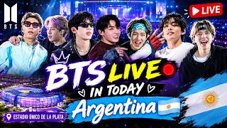 BTS LIVE 🔴 At Argentina 🇦🇷 Concert Today | Full Show Timing 23+ Songs & Global ARMY Update 😱