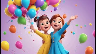 Color Pop Balloons Song | Learn Colors for Kids | Fun Balloon Popping Rhyme