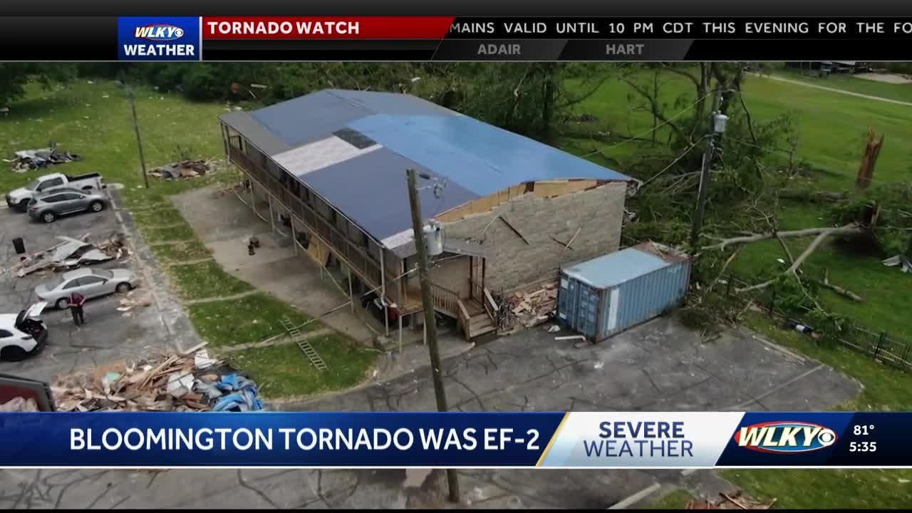 Tornado in Bloomington, Indiana confirmed as EF-2 - YouTube