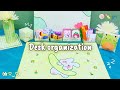 Desk Organization Makeover 🍡💤🍥 | Cozy, Clean & Aesthetic 🐇 Table Setup at Home