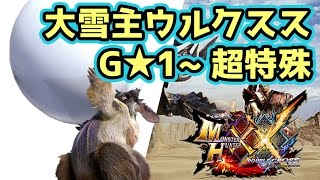 【MHXX実況】二つ名「大雪主ウルクスス」超特殊許可まで【モンハンダブルクロス】