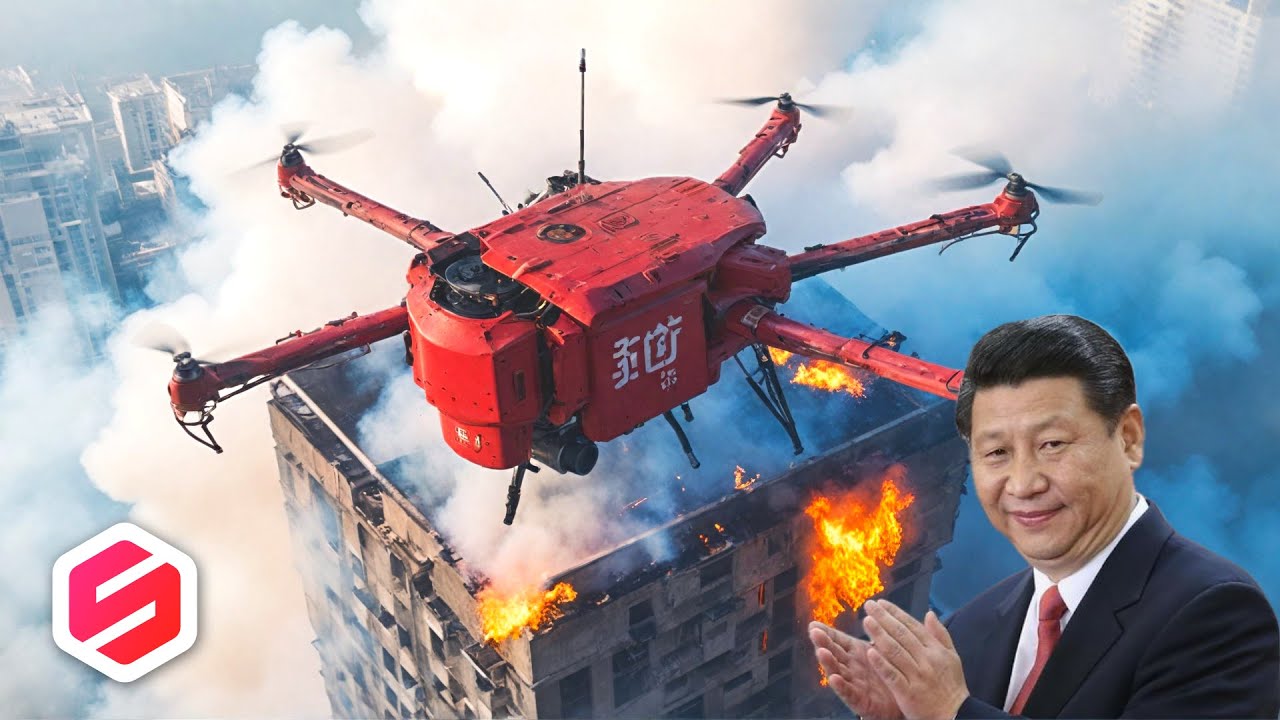 CHINA TERTAWAKAN AMERIKA, Mereka Punya Drone Pemadam Kebakaran Super Canggih..