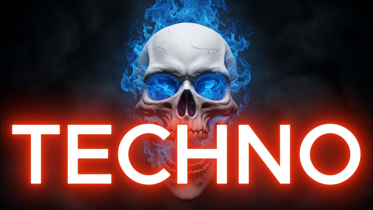 💀 Blue Flame Skull — Dark Techno / Industrial / Deep House Mix 2025 🔥