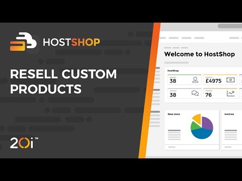 Reseller Hosting – add custom products with HostShop
