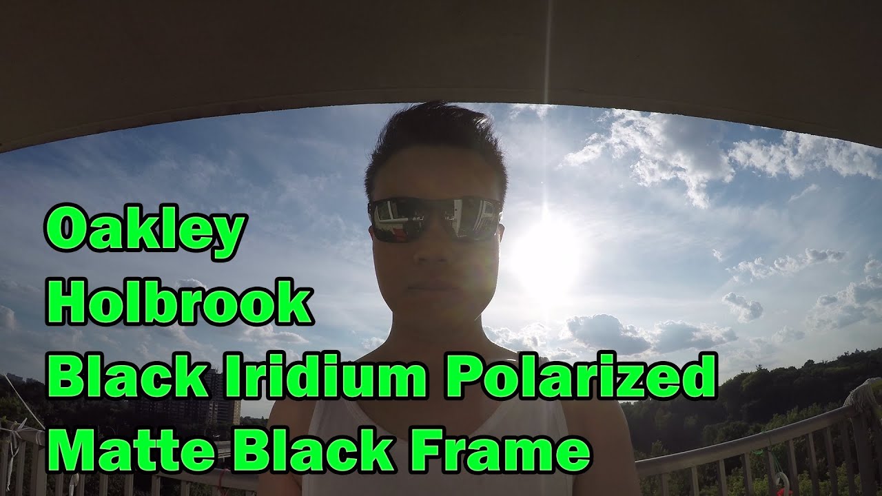 oakley holbrook matte black black iridium polarized