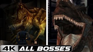 Dino Crisis 1 and 2 - All Bosses Encounters\Battles [4k]