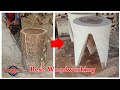 MARVELOUS WOODWORKING ‼️ tripod stool