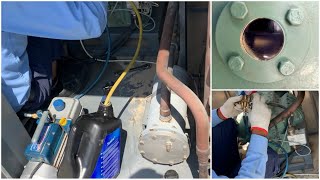 Troubleshooting hermetic compressor oil pressure tripping ,I solved the problem…please subscribe my.