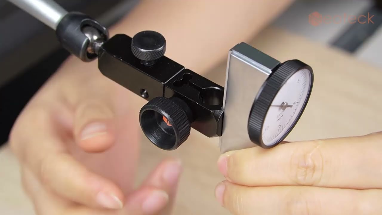 Dial Test Indicator, Flexible Strong Magnetic Gauge Stand Base Holder + Lever Dial Test Indicator