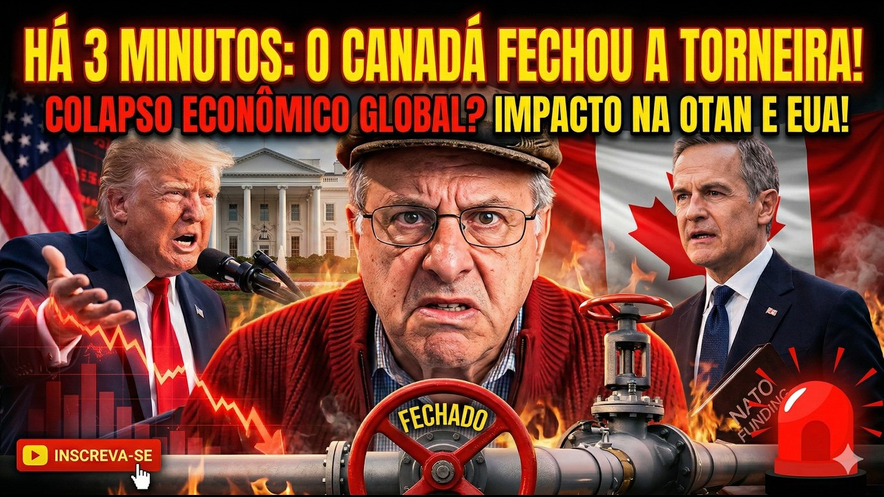 1 MINUTO ATRÁS: Canadá corta fornecimento de petróleo aos EUA e reação de Trump abala tudo