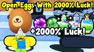 I Opened Eggs With 2000% Luck For 24 Hours And Got These In Pet Simulator 99!