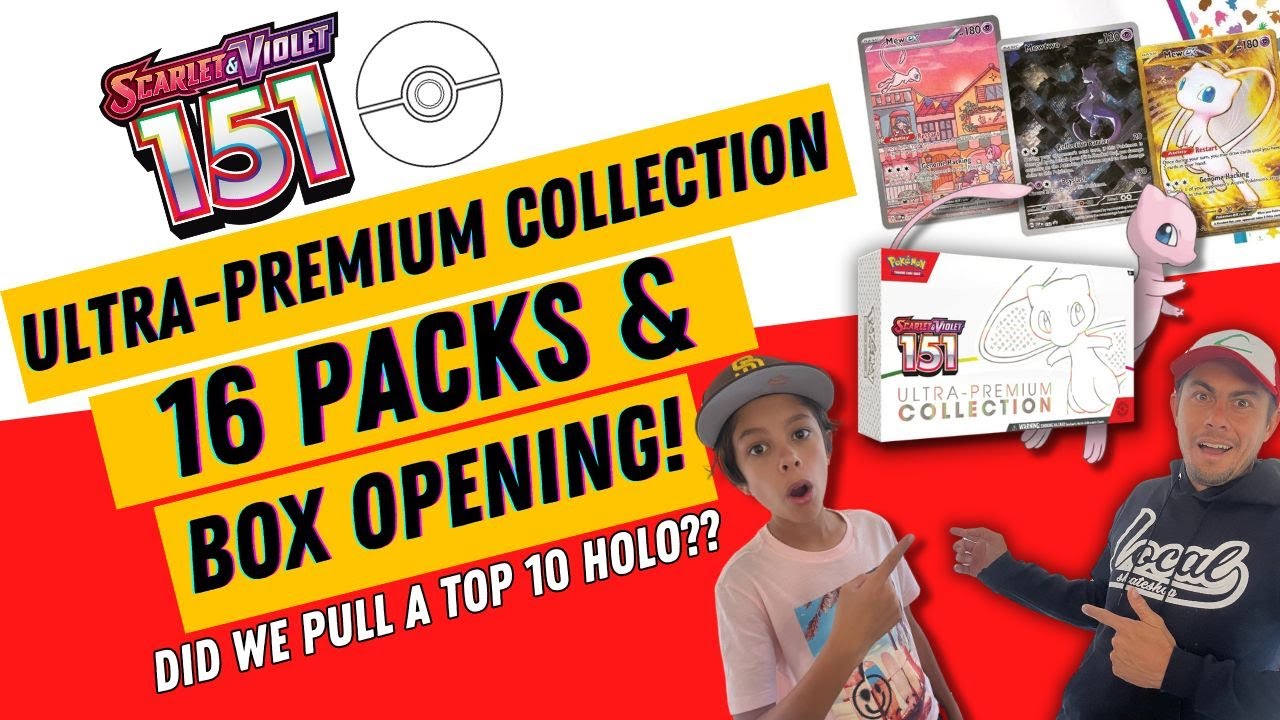 16 Pokémon Pack Rips and Box Opening! 151 Ultra Premium Collection ...
