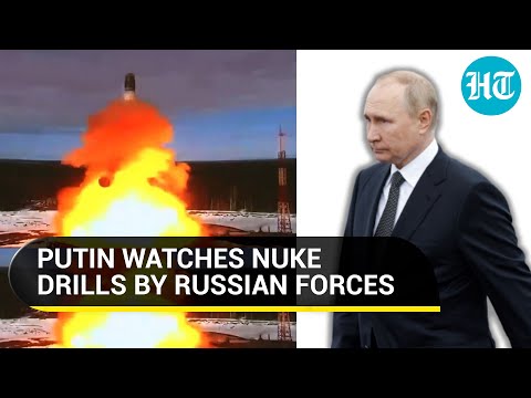 Putin watches Russian nuclear drills as Moscow fears nuke strike by Ukraine | Watch