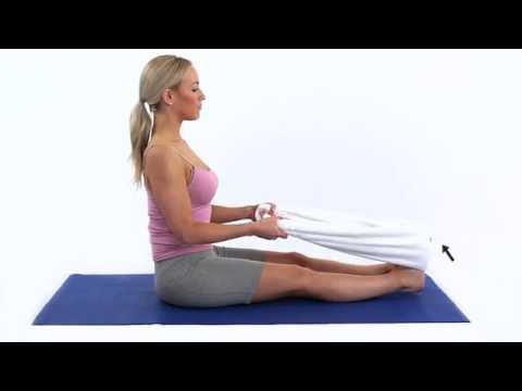 Improve your ankle inversion with a towel