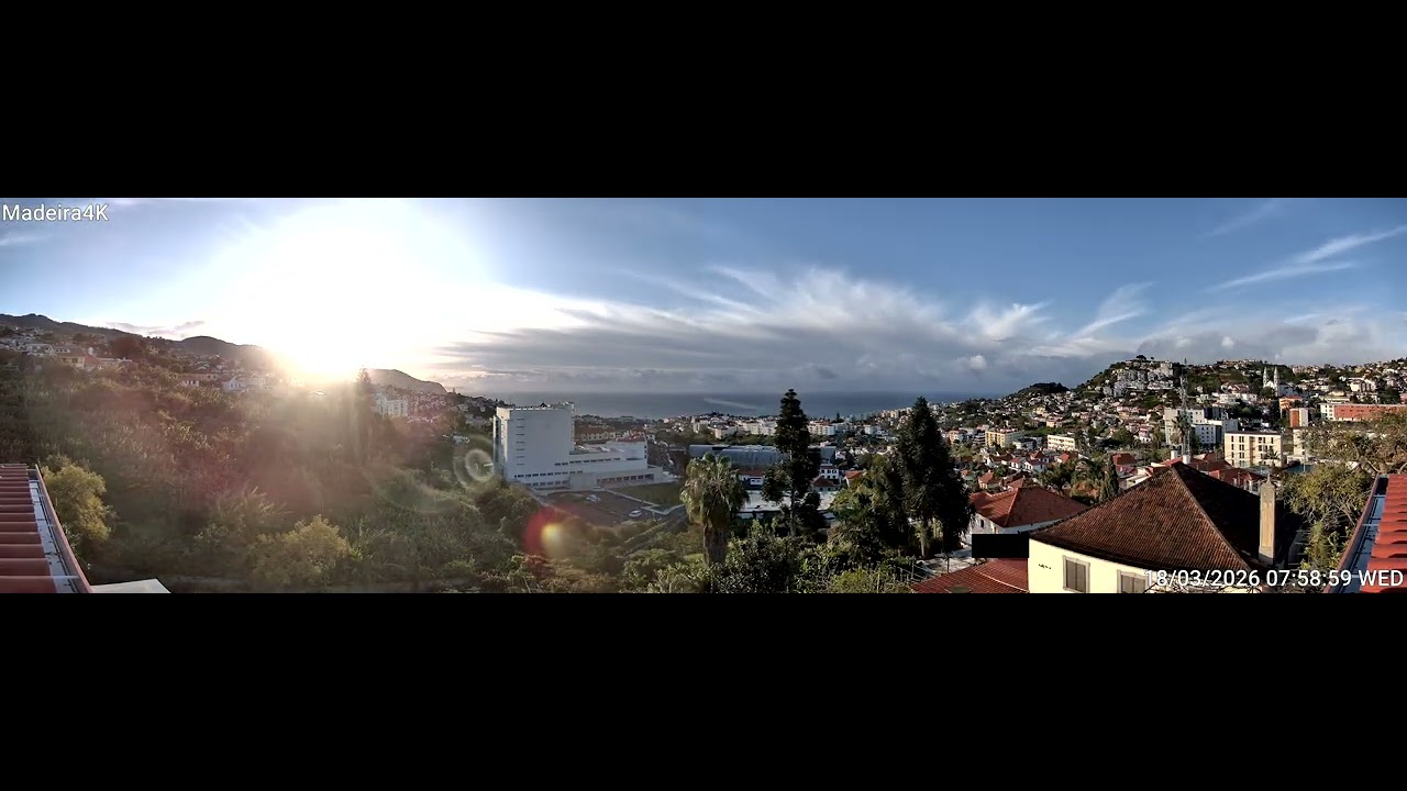 24H Timelapse | Santo António, Funchal | Webcam 1 | 18 March 2026