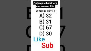 Can You Solve This? 🧠🔥 What is 15   15? 🤔 #shorts #maths #quiz #viral