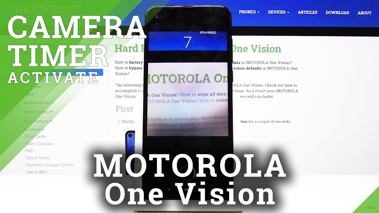 How to Set Camera Timer in MOTOROLA One Vision – Activate Countdown